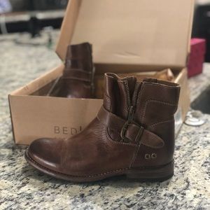 Bedstu Brown Leather Ankle Boots